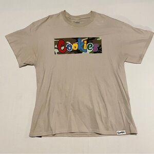 Cookies SF Camo Box Logo Graphic T-Shirt Tan Beige XL Streetwear